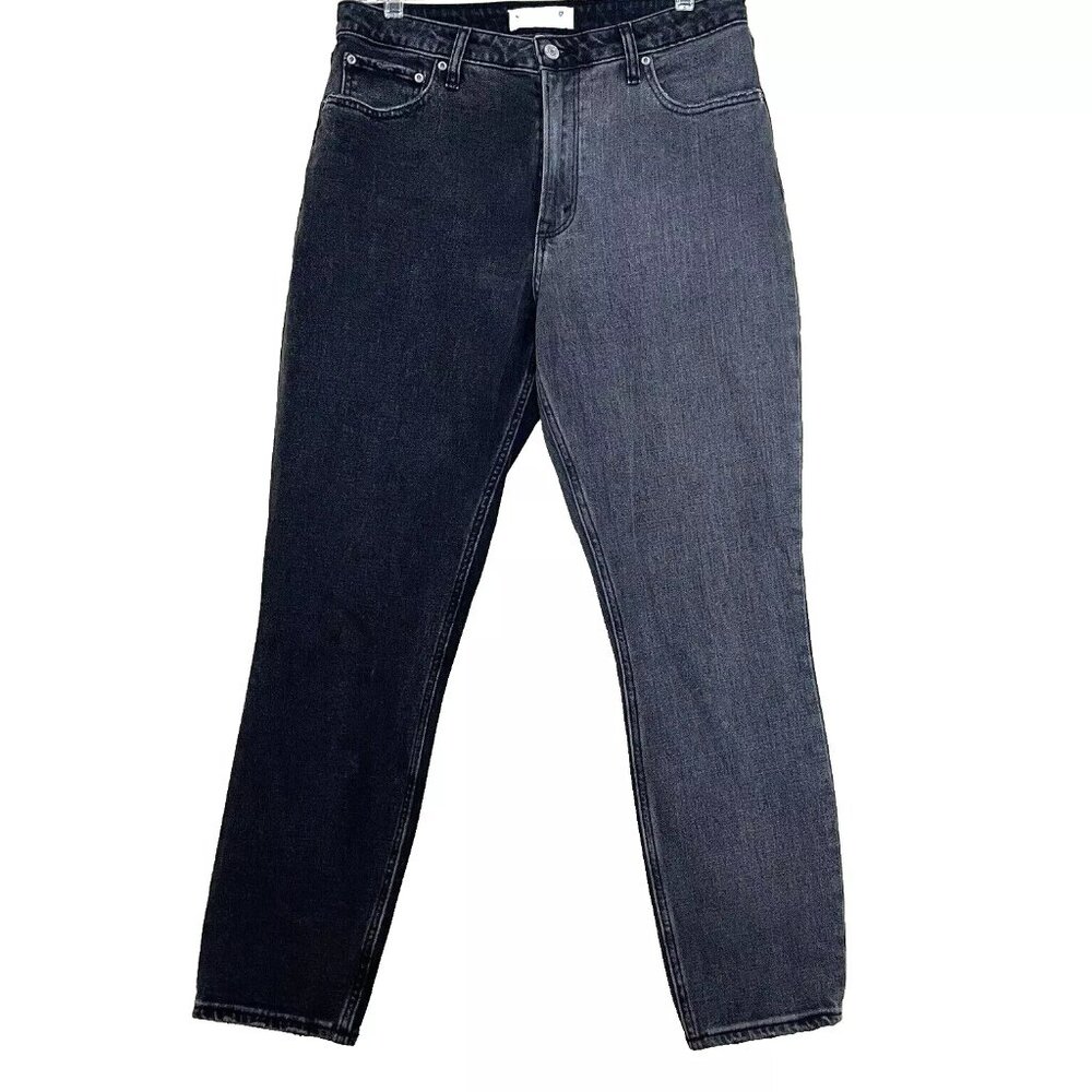Abercrombie & Fitch Black Two-Tone Curve Love The Skinny High Rise Jeans 29 / 8 - Picture 4 of 10